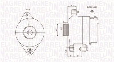 MAGNETI MARELLI 063731949010 Číslo výrobce: MQA1949. EAN: 8001063775111.