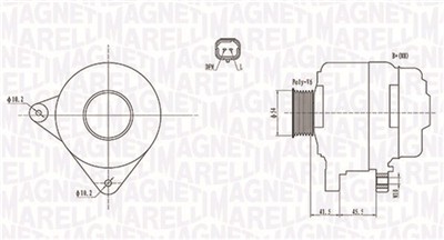 MAGNETI MARELLI 063732008010 Číslo výrobce: MQA2008. EAN: 8001063910437.
