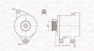 MAGNETI MARELLI 063732017010 Číslo výrobce: MQA2017. EAN: 8001063782645.