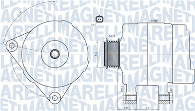 MAGNETI MARELLI 063732033010 Číslo výrobce: MQA2033. EAN: 8050947003215.