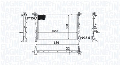 MAGNETI MARELLI 350213203800 Číslo výrobce: BM2038. EAN: 8050947088779.