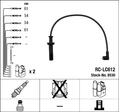 NGK 8530 Číslo výrobce: RC-LC612. EAN: 87295085301.