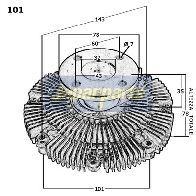 JAPANPARTS VC-101 EAN: 8033001311921.