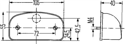 HELLA 2KA 001 386-231 Číslo výrobce: E1 12820. EAN: 4082300172003.