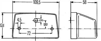 HELLA 2KA 003 389-211 Číslo výrobce: E1 22819. EAN: 4082300211573.