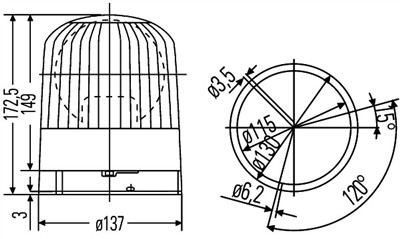 HELLA 2RL 007 550-001 Číslo výrobce: 1786. EAN: 4082300069693.