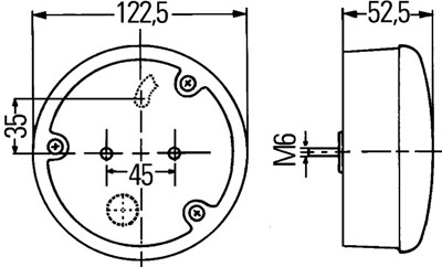HELLA 2SB 964 169-301 Číslo výrobce: E17 814. EAN: 4082300156522.