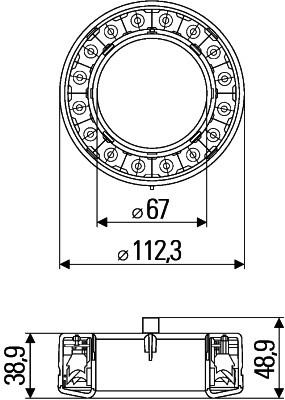 HELLA 2SB 009 362-021 Číslo výrobce: E4 7747. EAN: 4082300234213.