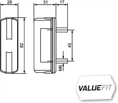 HELLA 2KA 357 014-001 Číslo výrobce: E9 1789. EAN: 4082300553345.