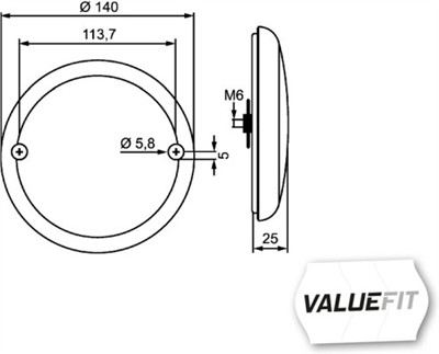 HELLA 2SD 357 026-001 Číslo výrobce: E4 13992. EAN: 4082300553611.
