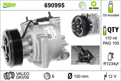 VALEO 690995 EAN: 3276426909952.