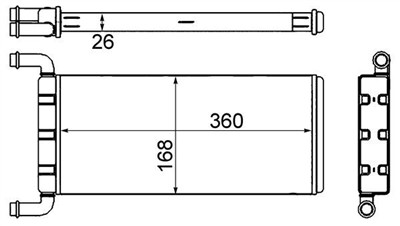 MAHLE ORIGINAL AH 241 000S Číslo výrobce: 8FH 351 333-214. EAN: 4057635047364.