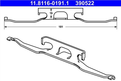 ATE 11.8116-0191.1 Číslo výrobce: 390522. EAN: 4006633328555.