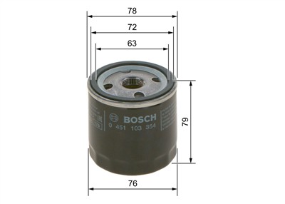 BOSCH 0 451 103 354 Číslo výrobce: P 3354. EAN: 3165143333228.