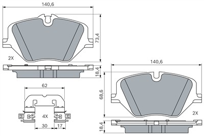 BOSCH 0 986 460 279 Číslo výrobce: BP2977.