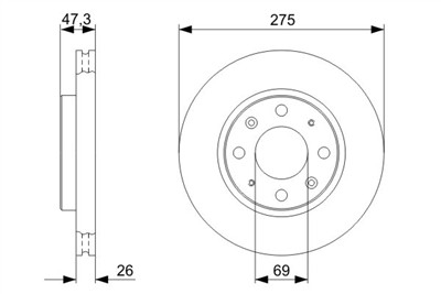 BOSCH 0 986 479 369 Číslo výrobce: BD1208. EAN: 4047024293144.