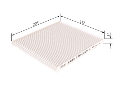 BOSCH 1 987 432 254 Číslo výrobce: M 2254. EAN: 4047024884885.