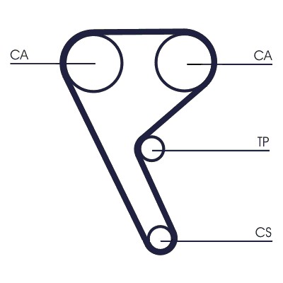 CONTITECH CT1157 Číslo výrobce: CPI 1374 8,035M 24. EAN: 4010858576752.