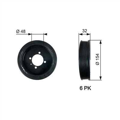 GATES TVD1130 Číslo výrobce: 7845-10130. EAN: 5414465336423.