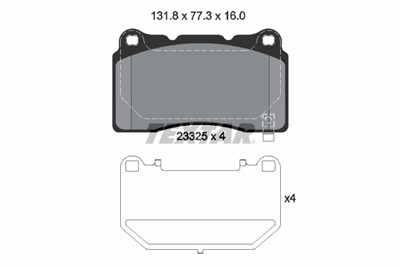 TEXTAR 2332502 Číslo výrobce: 23325. EAN: 4019722312304.