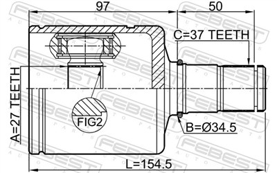 FEBEST 2311-T6ATLH EAN: 4056111177595.