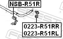FEBEST NSB-R51R EAN: 4056111030760.