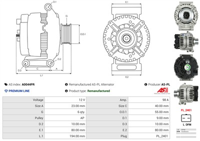 AS-PL A0044PR EAN: 5902129143680.