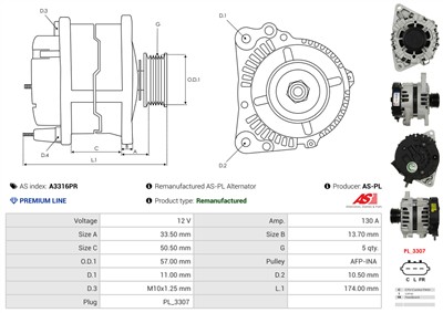 AS-PL A3316PR EAN: 5902129227762.