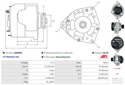 AS-PL A4042PR EAN: 5902129090519.