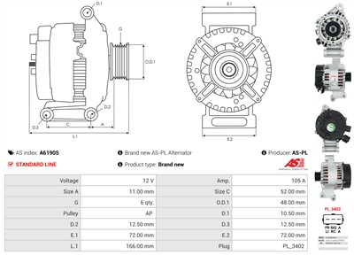 AS-PL A6190S EAN: 5902129143246.