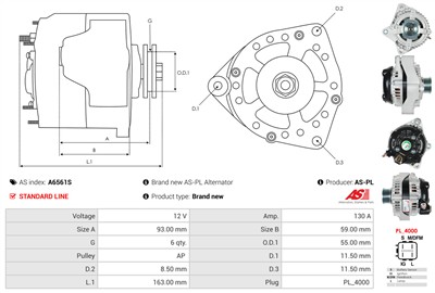 AS-PL A6561S EAN: 5902129101758.