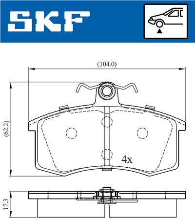 SKF VKBP 80626 EAN: 7316581302062.