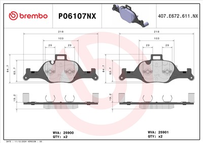 BREMBO P06107NX EAN: 8020584130810.