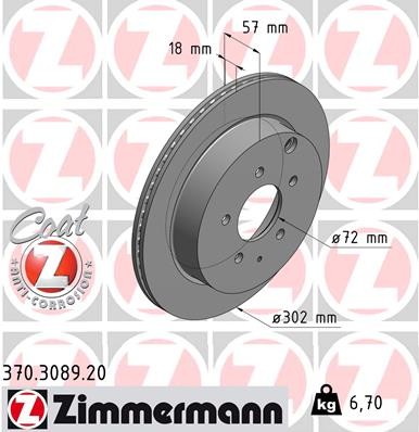 ZIMMERMANN 370.3089.20 EAN: 4250238758365.
