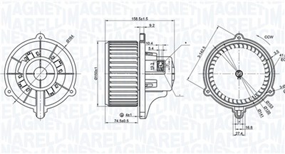 MAGNETI MARELLI 069412384010 Číslo výrobce: MTE384AX. EAN: 8050947023367.